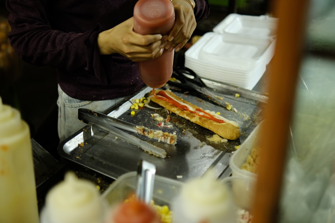 Photo hot dog manufacturing