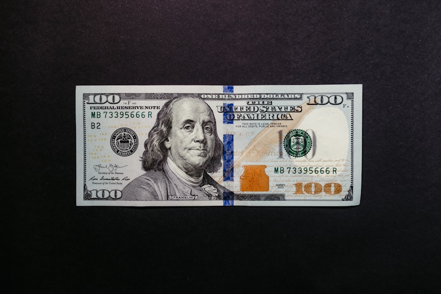 Photo us dollar printed