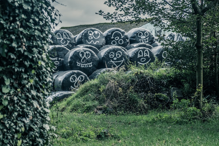 Photo plastic bales