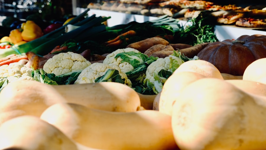 Photo organic food farmers market