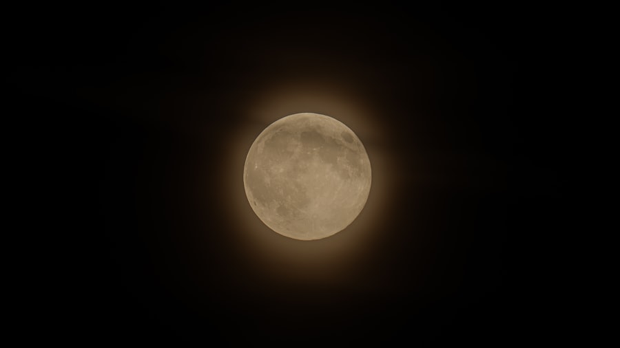 Photo radiation moon