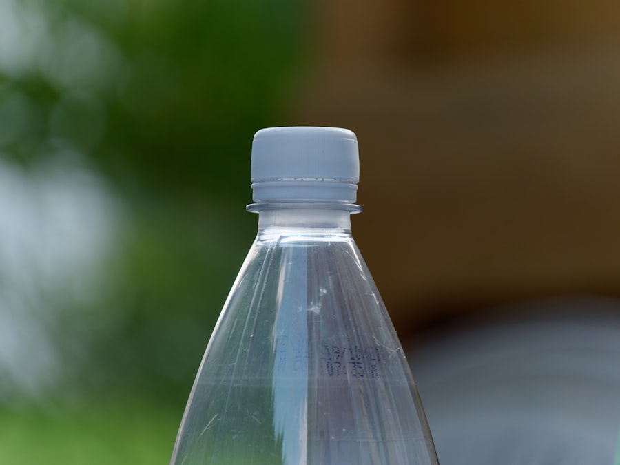 Photo plastic water bottle recycling