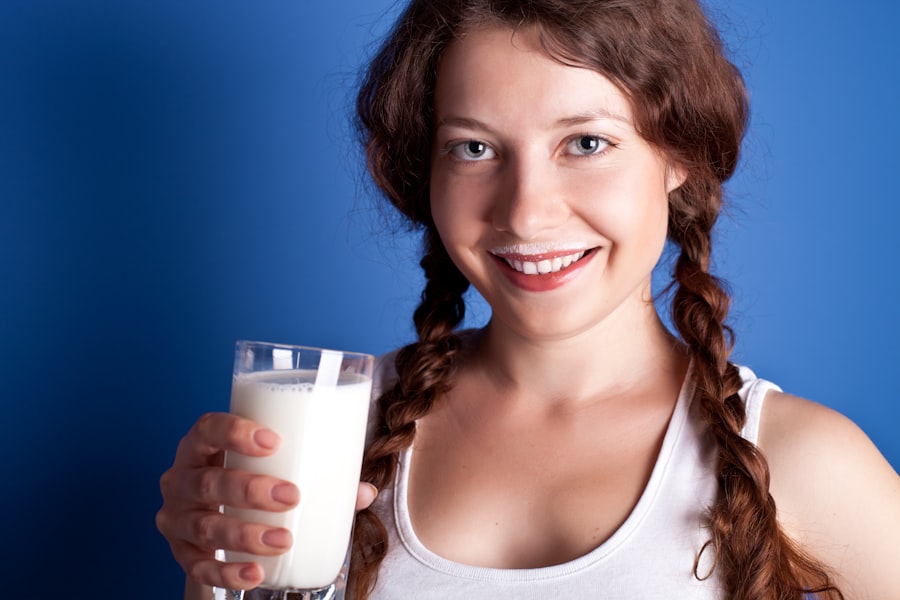 Photo soy milk vs dairy nutrition