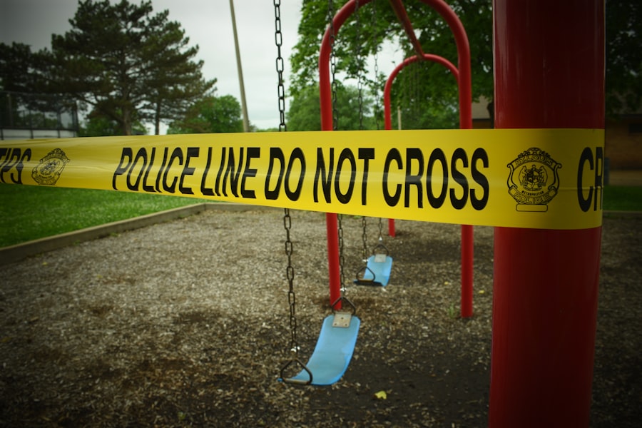 police, yellow tape, stings
