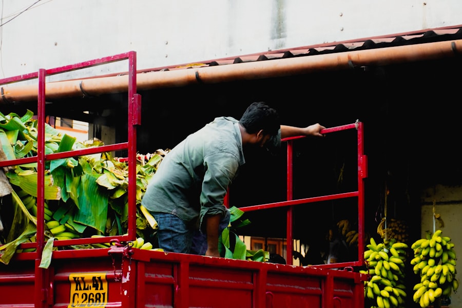 Photo industrial food supply chain